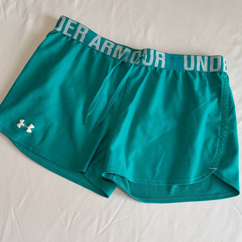 Under Armour Women's Vibrant Teal Athletic Shorts